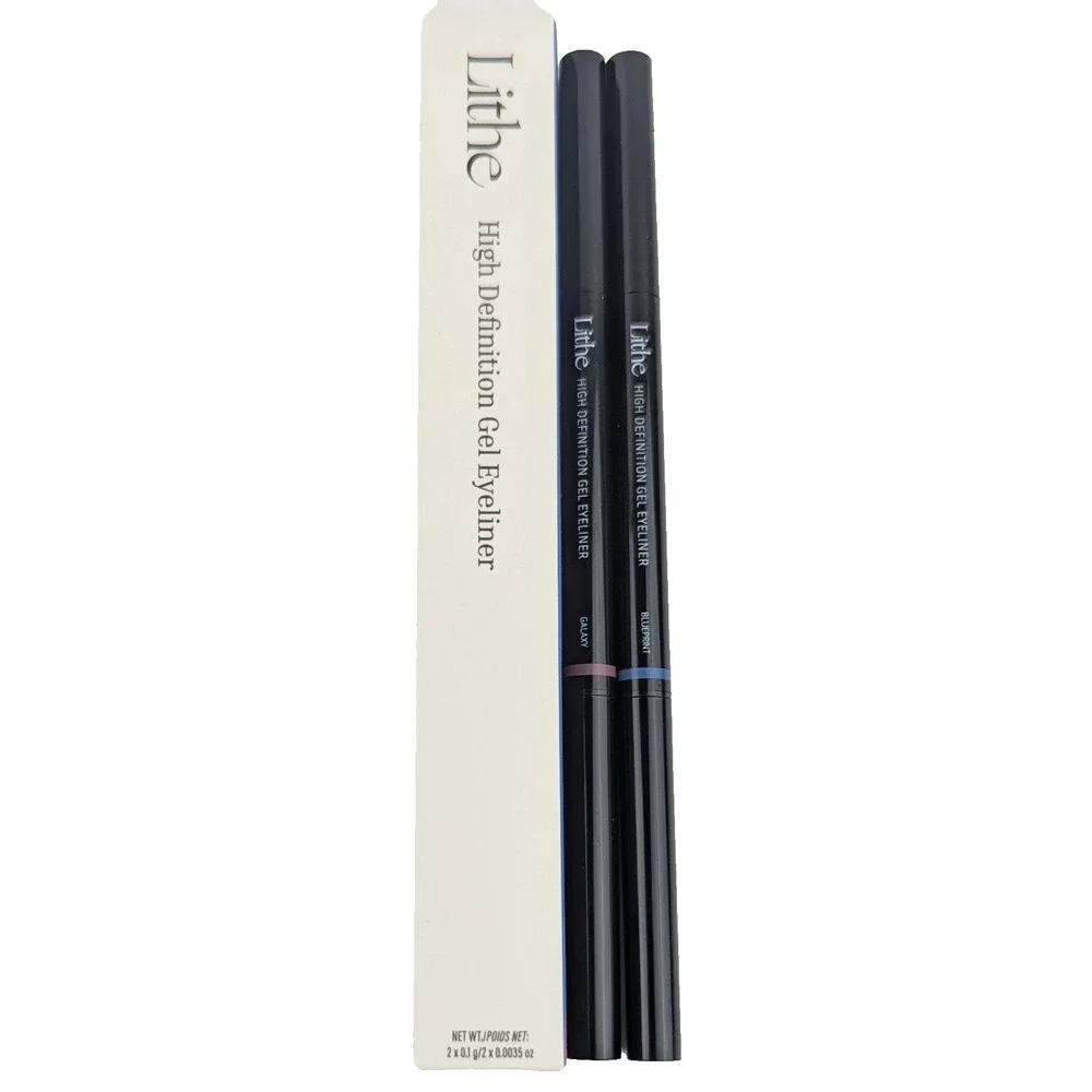 NIB LITHE High Definition Gel Eyeliner Duo 0.0035 oz BLUEPRINT/GALAXY